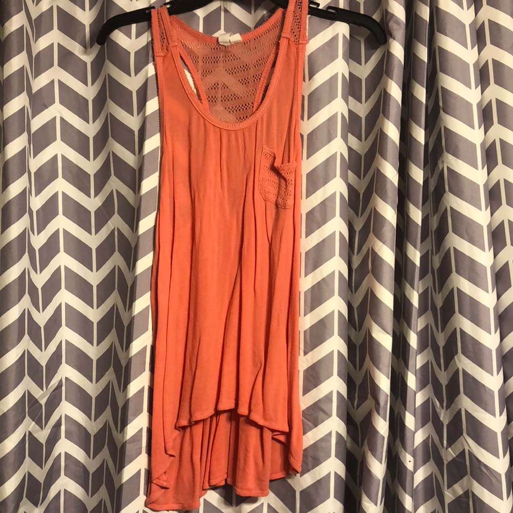 Coral tank top